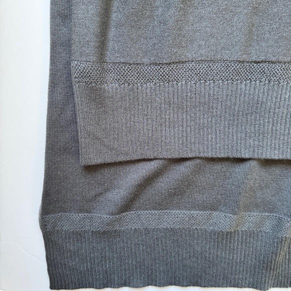 Lululemon Be At Ease Poncho Graphite Grey Knit Cashmere Blend Sweater One Size - Picture 11 of 15